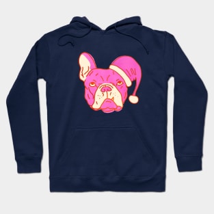 Pink Santa Dog Hoodie